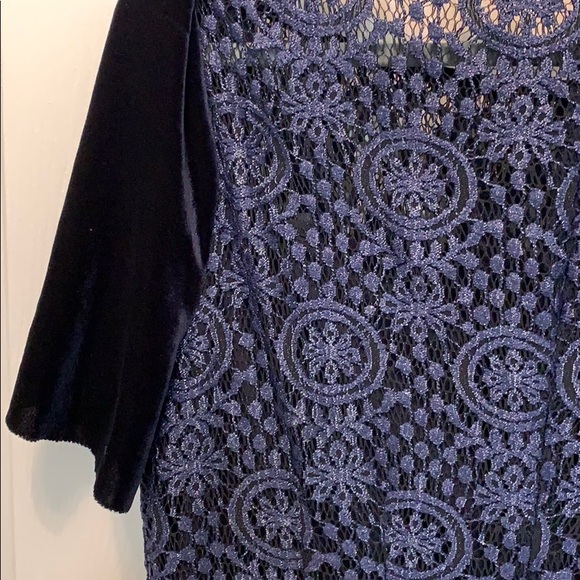 Tahari Blue Dress - Picture 3 of 4